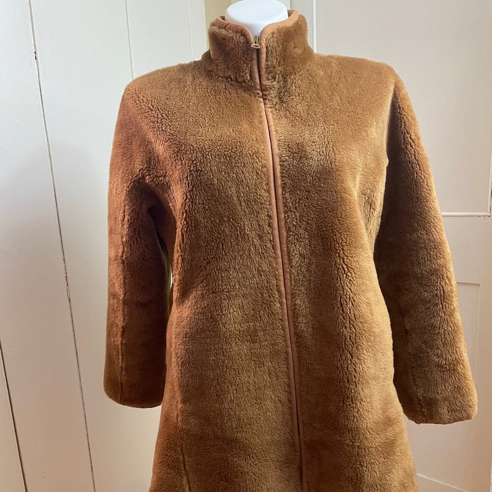 J Crew Collection Faux Fur Teddy Coat | Zip-up | M